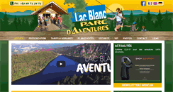 Desktop Screenshot of lacblancparcdaventures.com